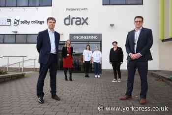 Drax Power Station invests £180k in Selby College partnership