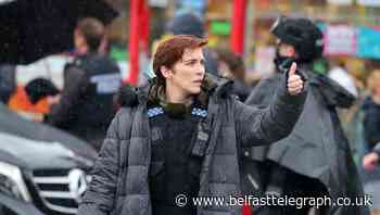 Pictured: Line of Duty stars film series six in north Belfast