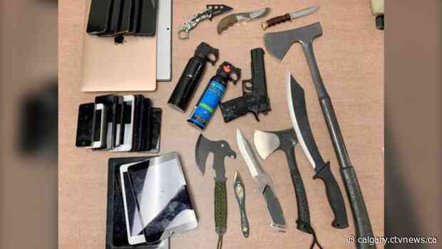 Weapons, stolen property recovered during Lethbridge bust