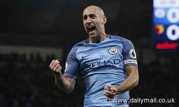 Manchester City are interested in welcoming back Pablo Zabaleta after former right-back's retirement