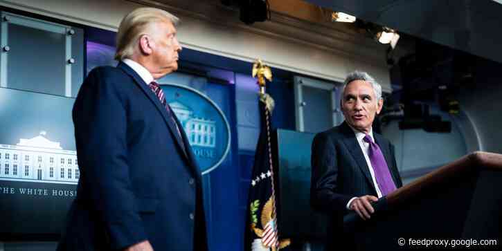 Trump is 'sitting' on $9 billion earmarked for COVID-19 testing because of a controversial advisor, new report reveals