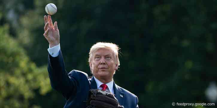 Trump ridicules Fauci for throwing 'the worst first pitch' in baseball history and urges him to stop wearing a Washington Nationals face mask