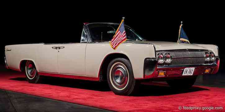 The convertible Lincoln limo JFK rode in the morning before his assassination just sold for $375,000 — take a closer look
