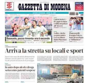 Gazzetta di Modena: "Sassuolo, pazza rimonta: ora è secondo" - Sassuolonews.net