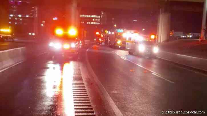 Northbound Lanes Of I-279 Closed Following Crash Between Tractor-Trailer And Car