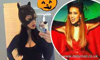 Catherine Tyldesley gets into the Halloween spirit as she shares snaps of her saucy costumes