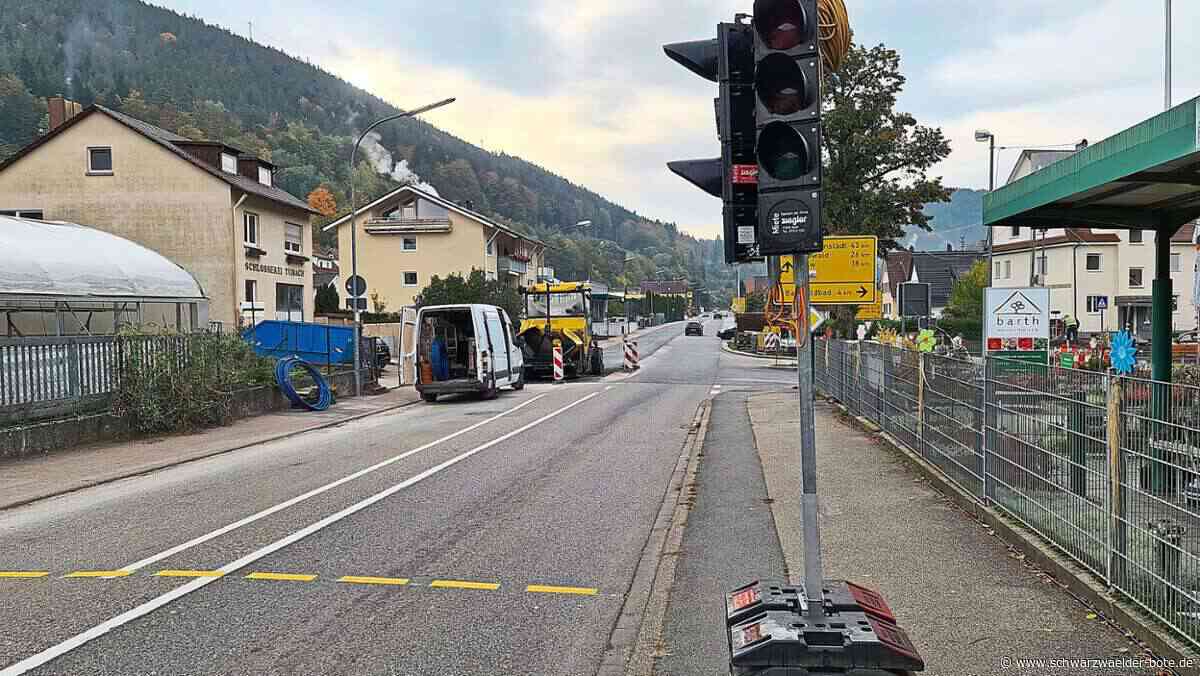 Bad Wildbad: B 294 zwischen Lindenplatz und Häberlenstraße voll gesperrt