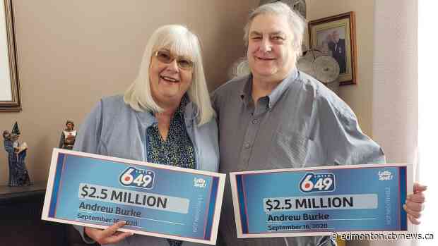 Alta. man splits $5 million lottery win with…himself