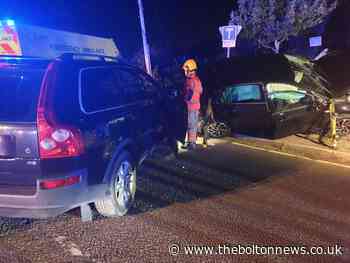 Two car smash closes Smithills Dean Road as police tell motorists to avoid the area