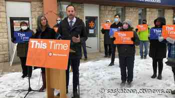 Moe, Meili make campaign stops in Saskatoon as advance polls open