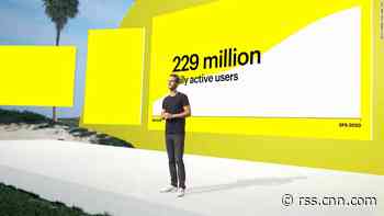 Snap stock soars over 20% on strong user growth