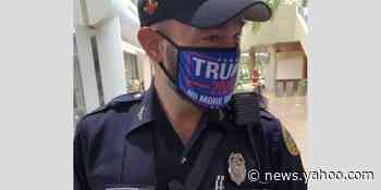 Miami officer facing discipline after wearing Trump mask while in uniform at polling place