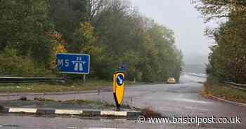 Car overturned on M5 amid spate of weather warning crashes