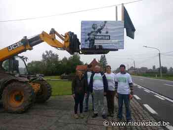 Stil protest tegen hoogspanning haalt scherm