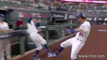 Cody Bellinger Switches HR Celebration After Shoulder Injury, Foot Taps!