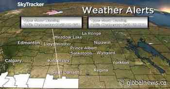 Snowfall warning issued for southwest Saskatchewan