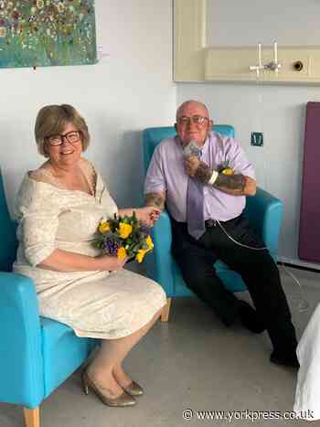 Couple tie the knot on Covid ward at York Hospital