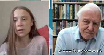 Greta Thunberg and David Attenborough chat at Bristol festival