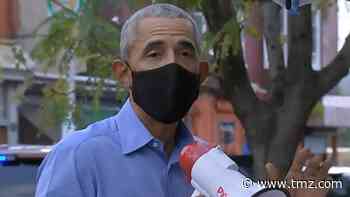 Barack Obama Stumps for Biden in Philly, Takes Bullhorn to the Streets