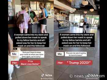 'I don't have to do what you say!': Pro-Trump Starbucks customer lashes out at a barista in an anti-mask rant, as workers face harassment and violence on the job
