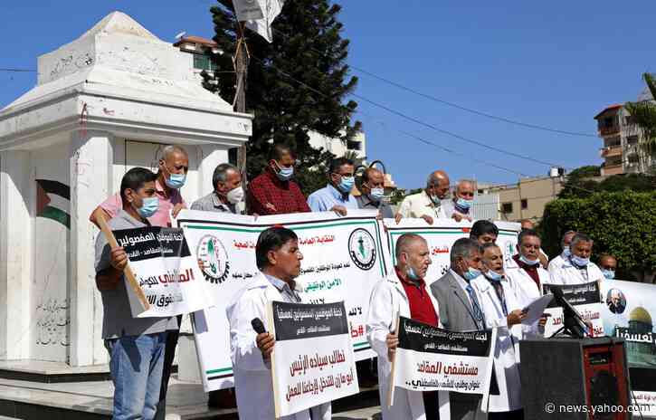 Gaza nurses protest loss of Israeli permit, layoffs