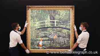 Banksy’s reimagining of Monet smashes expectations at auction