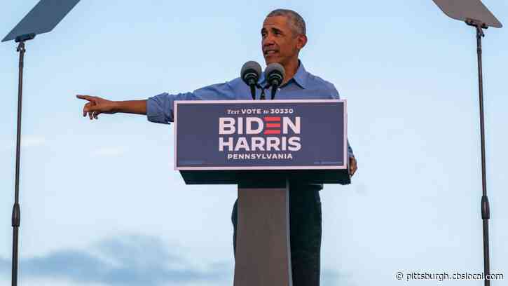 Former President Barack Obama Holds Rally For Joe Biden In Philadelphia