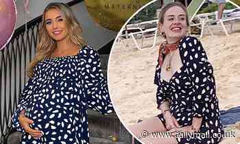 Pregnant Dani Dyer releases copy of Adele dress