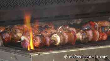 KARE in the Kitchen: Bourbon Brat Kabobs