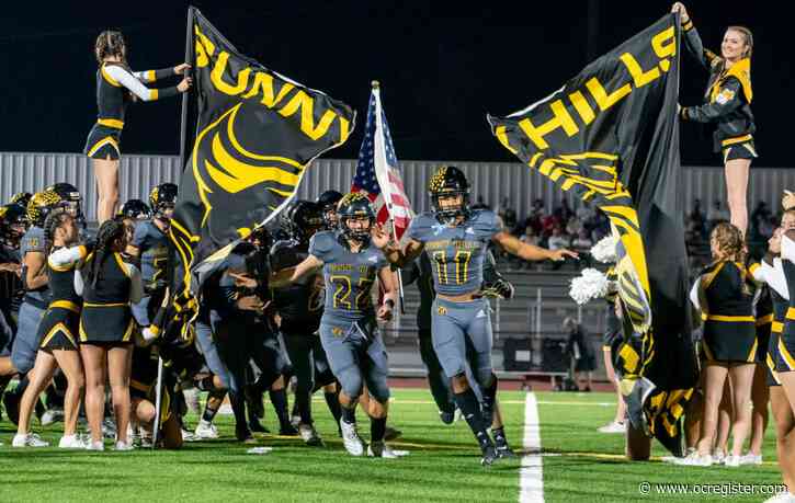 High school schedules: Sunny Hills football