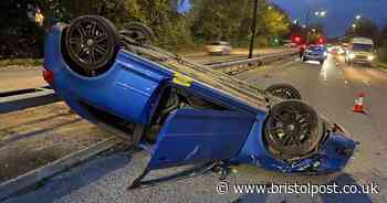Drivers caught using phone as they pass crash scene