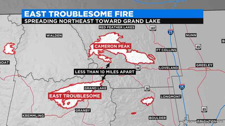 Two Of Colorado’s Major Wildfires — East Troublesome Fire And Cameron Peak Fire — Could Merge