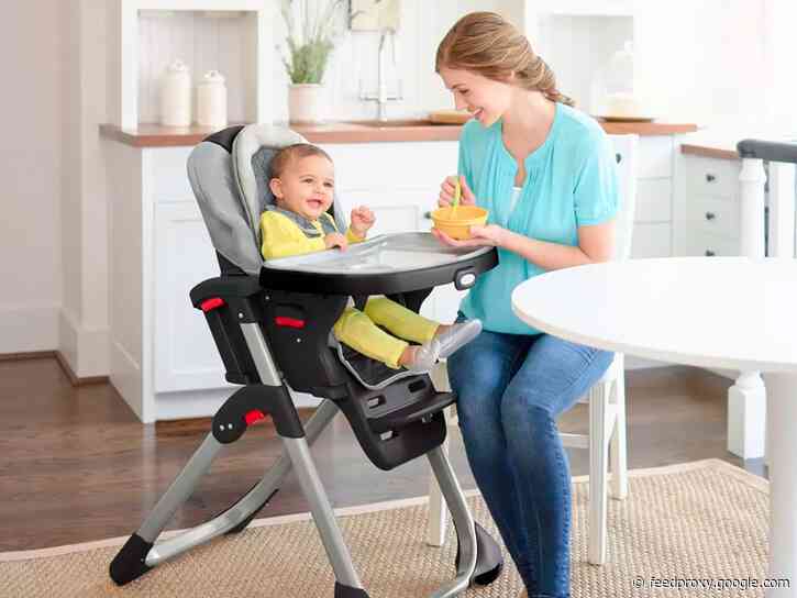 This high chair can be used 3 different ways as your baby gets older — it will take my daughter through toddlerhood