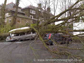 90mph winds left a trail of destruction across East Lancs