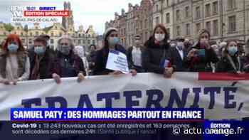 Arras: une minute de silence en hommage à Samuel Paty - Actu Orange