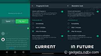 WhatsApp Testing Join Missed Calls, Biometric Lock Features: Report