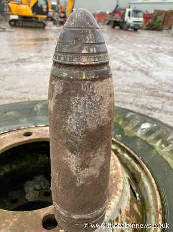 Controlled explosion carried out after 'WWII mortar shell' found in skip