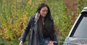 Charlotte Crosby donates bags of shopping to Sunderland foodbank