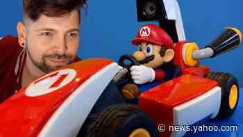 Mixed-reality Mario Karts race around the home