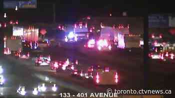 One person killed in collision on Highway 401 in North York