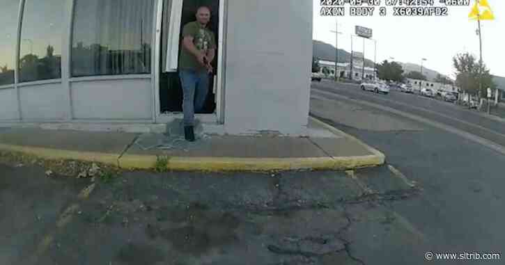 Body camera footage shows man pointing stapler at Ogden officer before shooting