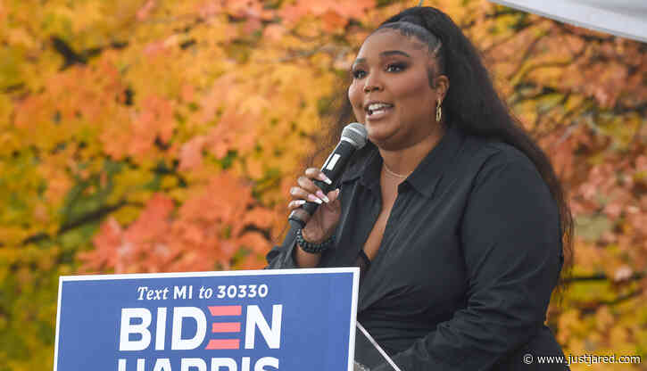 Lizzo Goes Campaigning for Biden-Harris in Detroit to Be 'On the Right Side of History'