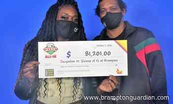 Brampton couple wins twice on same lottery ticket bought in Toronto, collect $81K - Brampton Guardian