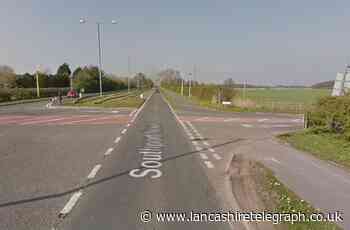 Motorcyclist suffers serious injuries after coming off bike and colliding with flatbed truck in Mere Brow