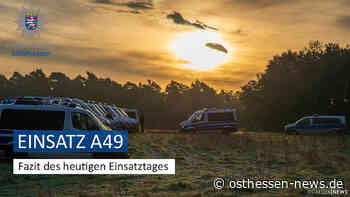 Weiterbau A49: Die Polizei zieht positives Fazit zum Einsatztag - Osthessen News