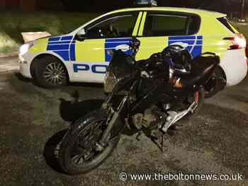 Stolen motorbike seized by police on Raikes Way, Darcy Lever