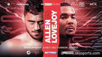 Allen to fight unbeaten Lovejoy at Wembley