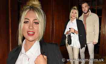 Love Island's Paige Turley looks chic in cream leather trousers  