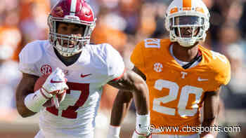 Alabama star WR Jaylen Waddle out for season after breaking ankle on opening kickoff vs. Tennessee