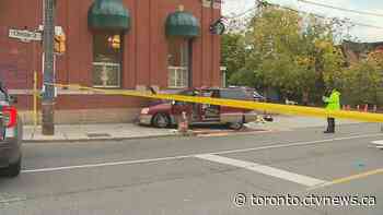 Woman struck and killed after vehicle mounts sidewalk in west end